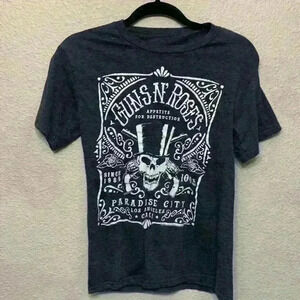 Guns & Roses t shirt sz S Rock & Roll 80s band music concert classic casual